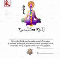 kundalini reiki certificate small sample picture